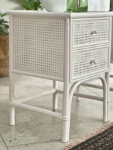 Load image into Gallery viewer, Pair Rattan and Bamboo Pedestals