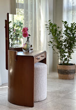 Load image into Gallery viewer, “Gomme” Demi-Lune Dresser with Hertex Haus Stool