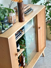 Load image into Gallery viewer, Oak Display / Drinks Cabinet