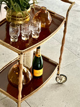 Load image into Gallery viewer, Two-Tiered Vintage Drinks Cart