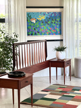 Load image into Gallery viewer, Headboard with Attached Pedestals - Queen Size Bed