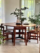Load image into Gallery viewer, Set of 6 Kiaat Dining Chairs by DS Vorster & Co (4 with Leather)