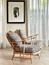 Load image into Gallery viewer, Pair Lubis Spindle Back Arm Chairs