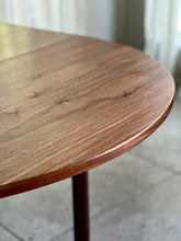 Load image into Gallery viewer, Round Mid-Century Extendable Dining Table