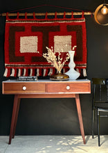 Load image into Gallery viewer, Woven Wool Wall Art - Retro Geometric Design