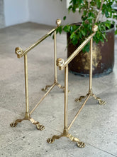 Load image into Gallery viewer, Vintage, Solid Brass Trestle Bases