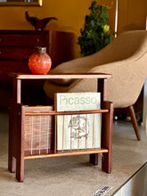 Load image into Gallery viewer, Solid Kiaat Magazine Rack & Side Table