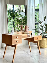 Load image into Gallery viewer, Retro Oak Dressing Table