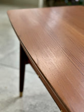 Load image into Gallery viewer, Mid-Century Two-Tier Coffee Table with Rattan Magazine Shelf