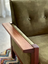 Load image into Gallery viewer, Pair of "Lubis" Armchairs in Olive Green