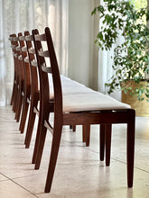 Load image into Gallery viewer, Set of 6 Mid-Century Imbuia Dining Chairs