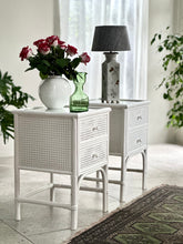 Load image into Gallery viewer, Pair Rattan and Bamboo Pedestals
