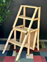 Load image into Gallery viewer, Beechwood Chair / Converts to a Stepladder Chair