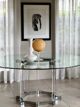 Load image into Gallery viewer, Lucite and Chrome Dining Table