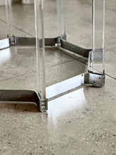 Load image into Gallery viewer, Lucite and Chrome Dining Table