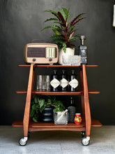 Load image into Gallery viewer, Sapele Mahogany Three-Tier Trolley