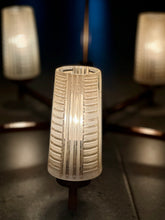 Load image into Gallery viewer, Vintage Wood and Glass Celing Pendant