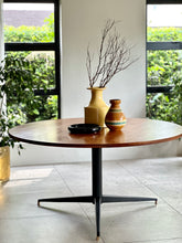 Load image into Gallery viewer, Classic DS Vorster Round Dining Table with Solid Steel Base & Brass Capped Feet