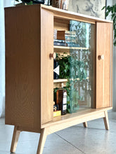 Load image into Gallery viewer, Oak Display / Drinks Cabinet