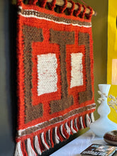 Load image into Gallery viewer, Woven Wool Wall Art - Retro Geometric Design