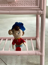 Load image into Gallery viewer, Pair Of Wicker and Bamboo Pedestals - Marshmallow Pink