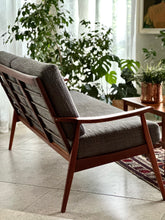 Load image into Gallery viewer, Mahogany Framed Couch