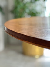 Load image into Gallery viewer, Classic DS Vorster Round Dining Table with Solid Steel Base & Brass Capped Feet
