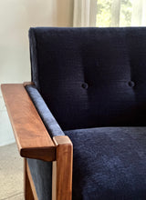 Load image into Gallery viewer, Pair of Lubis Armchairs in Midnight Navy