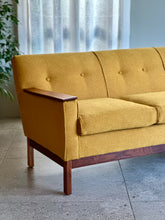 Load image into Gallery viewer, "Sunshine Mustard" Four Seater Vintage Couch