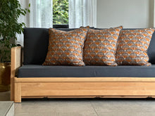 Load image into Gallery viewer, Vintage Beechwood Sleeper Couch