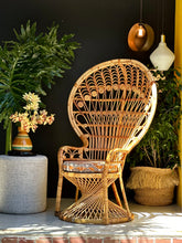 Load image into Gallery viewer, Iconic Cane Peacock Chair