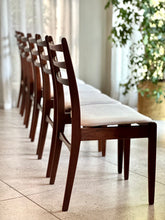 Load image into Gallery viewer, Set of 6 Mid-Century Imbuia Dining Chairs