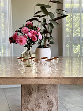 Load image into Gallery viewer, Travertine Square Dining Table