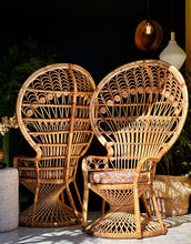 Load image into Gallery viewer, Iconic Cane Peacock Chair