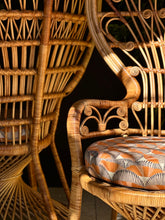 Load image into Gallery viewer, Iconic Cane Peacock Chair