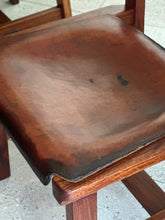Load image into Gallery viewer, Set of 6 Kiaat Dining Chairs by DS Vorster & Co (4 with Leather)