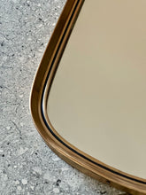 Load image into Gallery viewer, Medium Solid Brass Framed Vintage Mirror