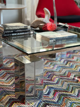 Load image into Gallery viewer, Mid-Century Chrome & Brass Coffee Table