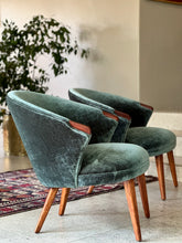 Load image into Gallery viewer, Mid-Century Modern Pair of Refined Lounge Chairs