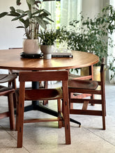 Load image into Gallery viewer, Set of 6 Kiaat Dining Chairs by DS Vorster & Co (4 with Leather)