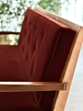 Load image into Gallery viewer, Vintage, Oak Framed Couch