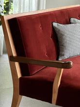 Load image into Gallery viewer, Vintage, Oak Framed Couch