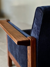 Load image into Gallery viewer, Pair of Lubis Armchairs in Midnight Navy