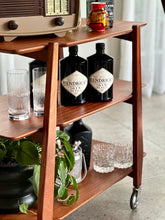 Load image into Gallery viewer, Sapele Mahogany Three-Tier Trolley