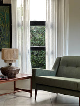 Load image into Gallery viewer, Buttoned Retro Couch / Wooden Inserts