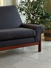 Load image into Gallery viewer, Mahogany Framed, Mid-Century Couch