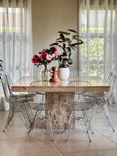 Load image into Gallery viewer, Travertine Square Dining Table