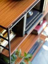 Load image into Gallery viewer, Retro Steel & Wood Bookshelf