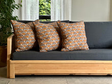 Load image into Gallery viewer, Vintage Beechwood Sleeper Couch