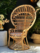Load image into Gallery viewer, Iconic Cane Peacock Chair